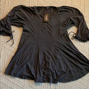GGO Black Flowy Top